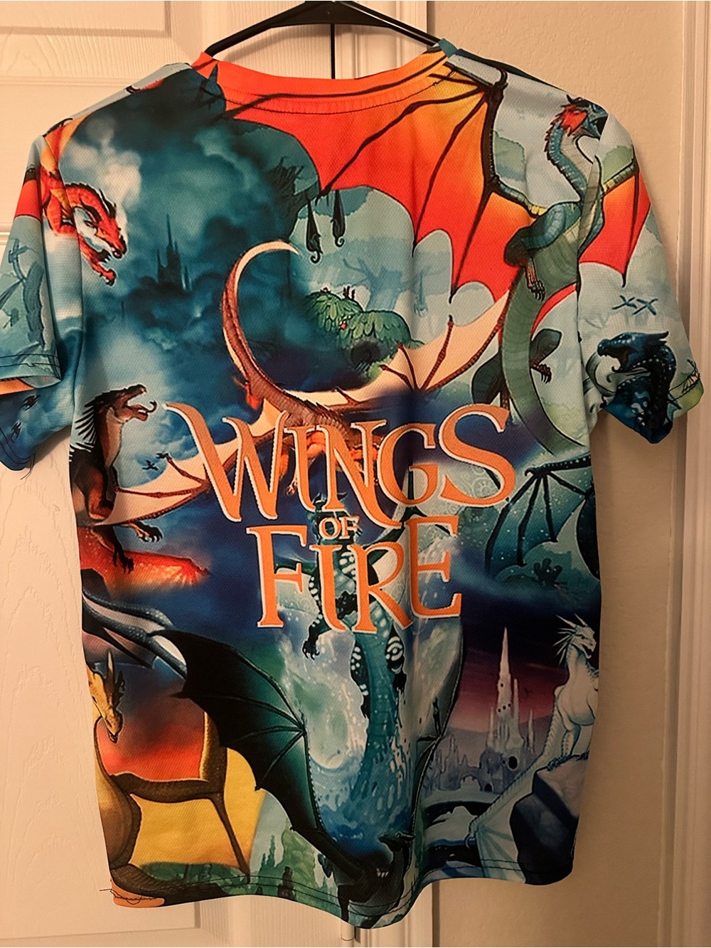 Wings of Fire Graphic Tee - Vibrant Multicolor Dragon Print